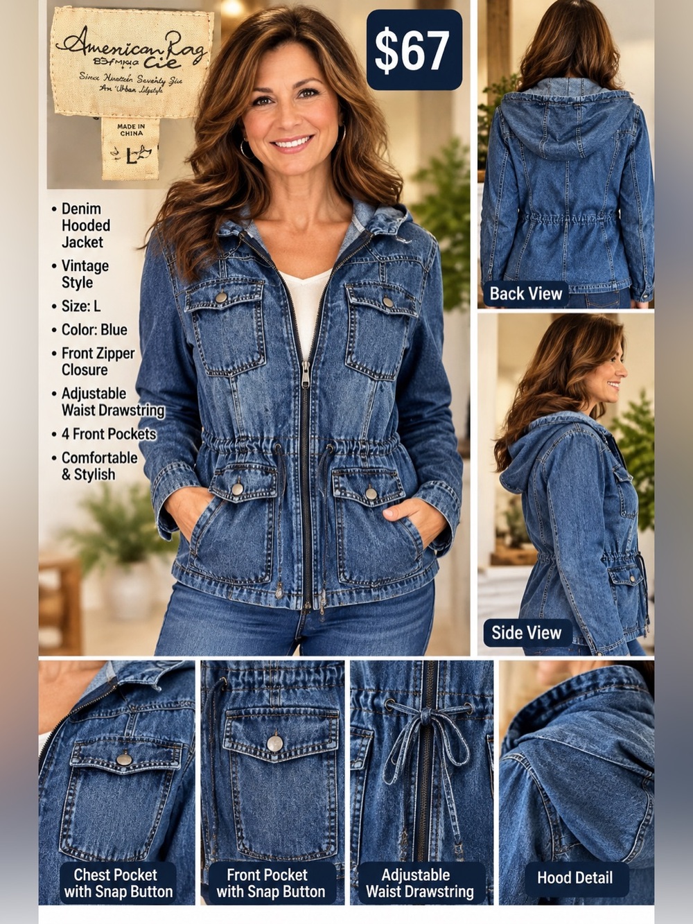 American Rag Blue Jean Jacket